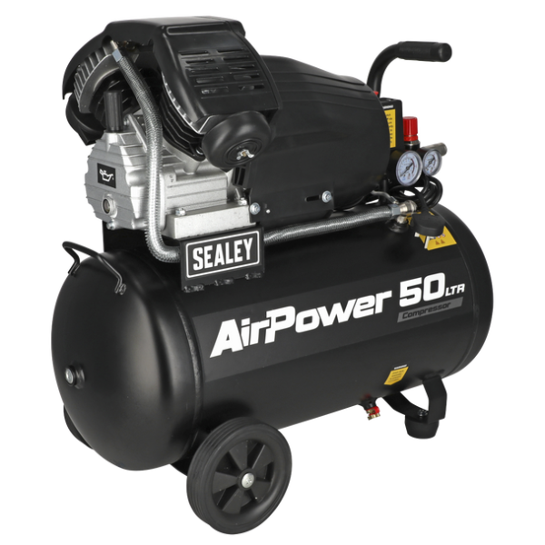Sealey 50L V-Twin Direct Drive Air Compressor 3hp