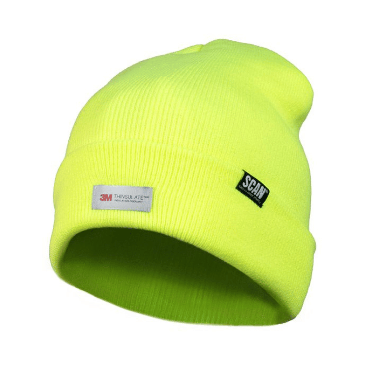 SCAN BEANIE Y Scan Hi-Vis Beanie Hat Yellow - Image 1