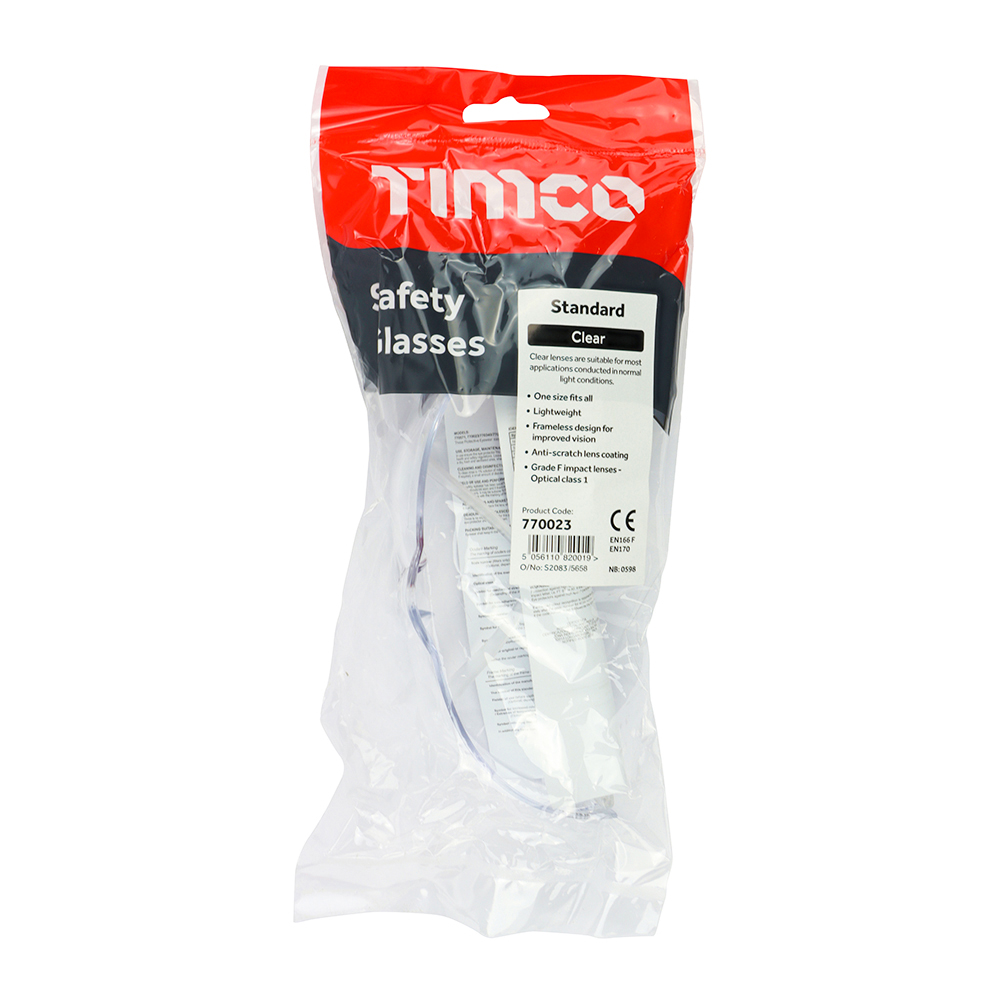 ppe5C770023_2.jpg TIMCO Safety Glasses Clear - One Size - Image 1