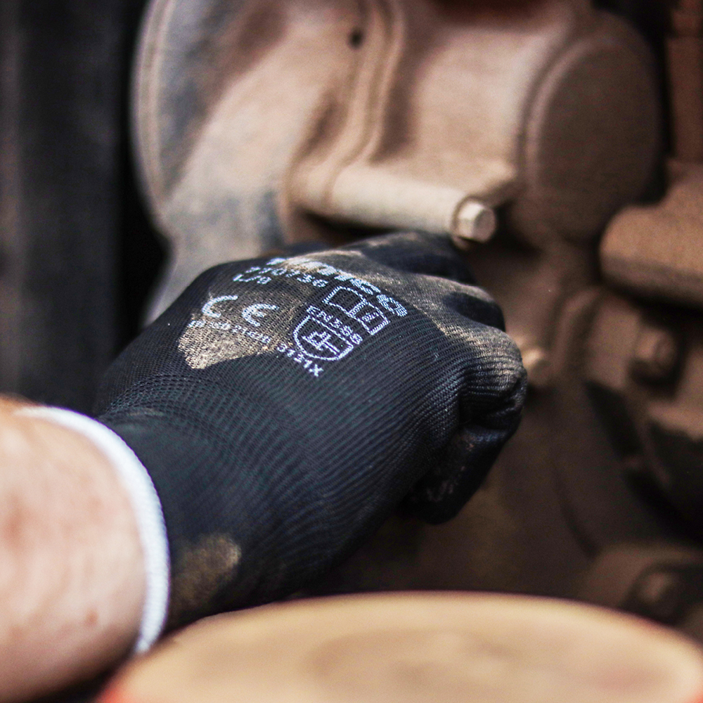 ppe5Cdurable-glove_lifestyle.jpg TIMCO Durable Grip PU Coated Polyester Gloves - Large - Image 1