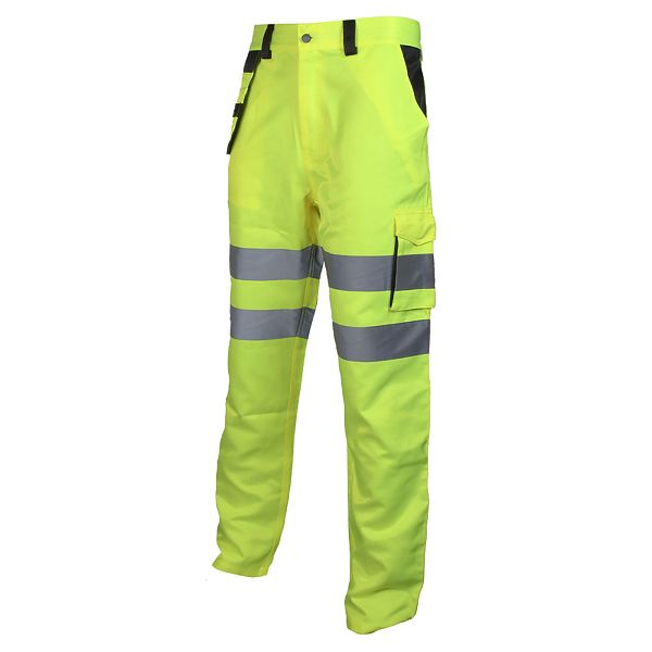 Scan Hi-Vis Holster Trouser Yellow - W32-33in