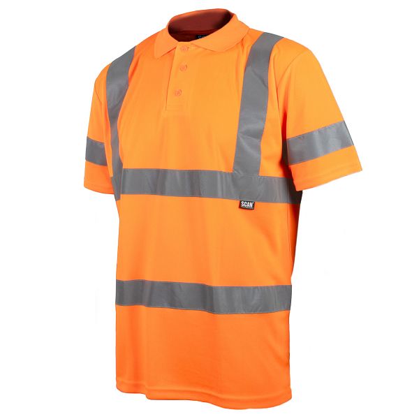 Scan Hi-Vis Orange Polo Shirt - XXL