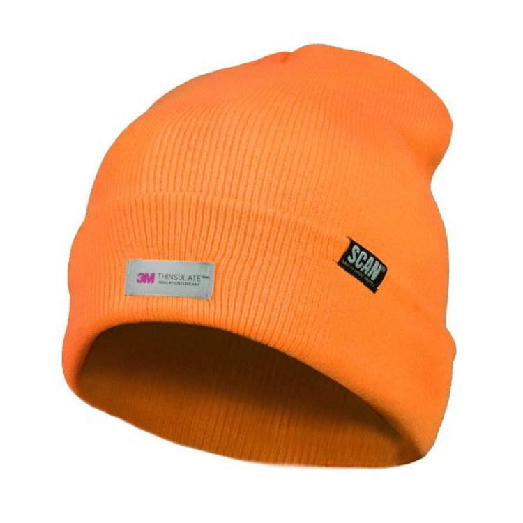 SCAN BEANIE O Scan Hi-Vis Beanie Hat Orange - Image 1