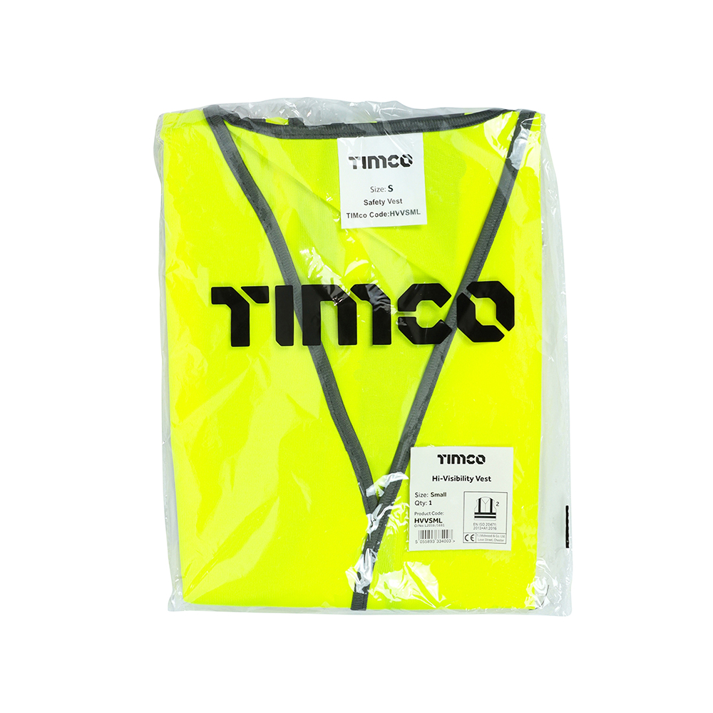 TIMCO Hi-Visibility Vest - Small - Image 1